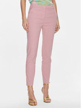 PINKO Pinko Bavlnené nohavice Bello 100155 A0IM Ružová Slim Fit