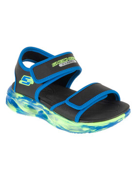 Skechers Skechers Sandały Skechers S-Lights: Sola Glow Sandal - Fusion Brights Czarny