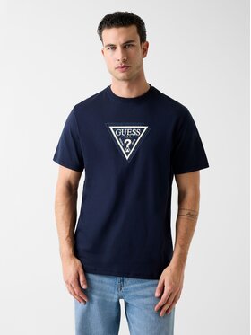 Guess Guess T-Shirt 180916 Modrá Classic Fit