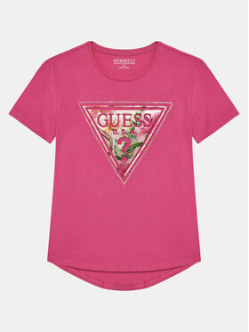 Guess Guess Póló J5GI15 K6YW4 Rózsaszín Regular Fit