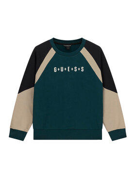 Guess Guess Μπλούζα L6BQ02 K5917 Σκούρο πράσινο Oversize