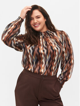 Zizzi Zizzi Palaidinė M02356A Ruda Regular Fit
