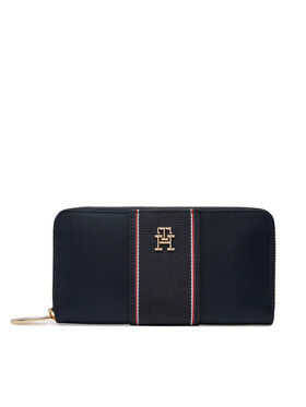 Tommy Hilfiger Tommy Hilfiger Portofel Mare de Damă Poppy Lrg Za Corp AW0AW17271 Bleumarin