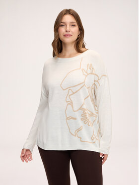 Fiorella Rubino Fiorella Rubino Maglione M462L008729N011 Bianco Over Fit