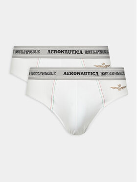 Aeronautica Militare Aeronautica Militare Комплект 2 чифта слипове AM1USL002 Бял