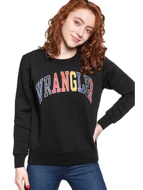 Wrangler Wrangler Felpa REGULAR SWEAT Nero Regular Fit