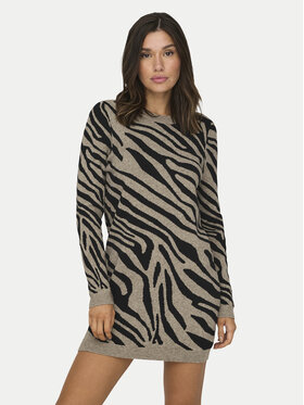 ONLY ONLY Vestito di maglia Jenni 15321988 Marrone Regular Fit