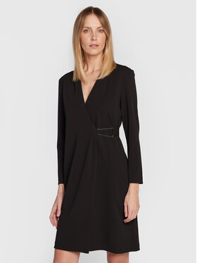 DKNY DKNY Коктейльна сукня DD2JR196 Чорний Regular Fit