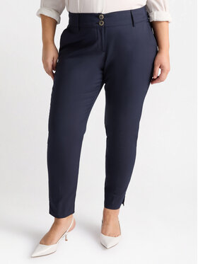 Fiorella Rubino Fiorella Rubino Pantaloni di tessuto P114T004803N034 Blu Slim Fit