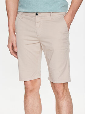 Guess Guess Bavlnené šortky Myron M3GD18 WFBZ3 Béžová Slim Fit