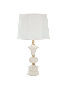 MIAhome MIAhome Lampa stołowa ceramiczna złota Amalfi Złoty