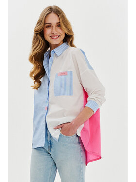 NAOKO NAOKO Košile Fresh Attitude Růžová Regular Fit