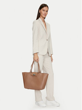 Calvin Klein Calvin Klein Дамска чанта Ck Push Medium Shopper K60K612147 Кафяв