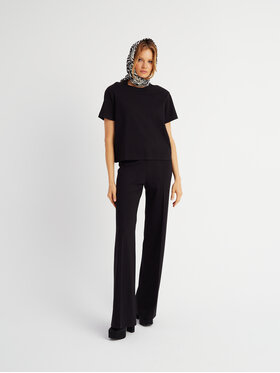 Marlu Marlu Spodnie materiałowe Valle Czarny Classic Fit