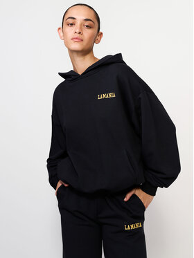 La Mania La Mania Felpa HUGH Nero Basic Fit
