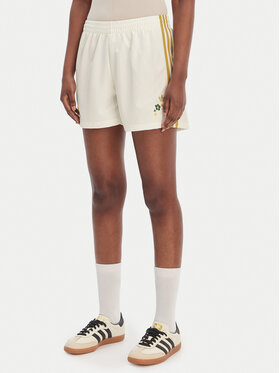 adidas adidas Pantaloni scurți sport Liberty London Firebird KE3663 Alb Loose Fit