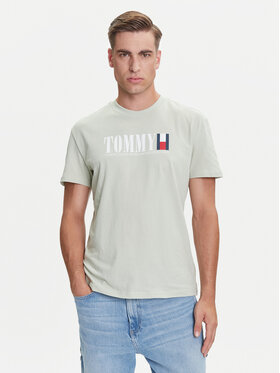 Tommy Jeans Tommy Jeans T-Shirt Dna Flag DM0DM21941 Zielony Regular Fit