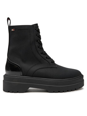 Tommy Hilfiger Tommy Hilfiger Turistická obuv Flag Ventile Lace Up Boot FW0FW08287 Černá
