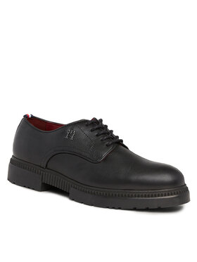 Tommy Hilfiger Tommy Hilfiger Обувки Comfort Cleated Termo Lth Shoe FM0FM04647 Черен