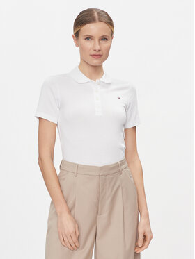 Tommy Hilfiger Tommy Hilfiger Polo 1985 WW0WW42047 Balts Slim Fit