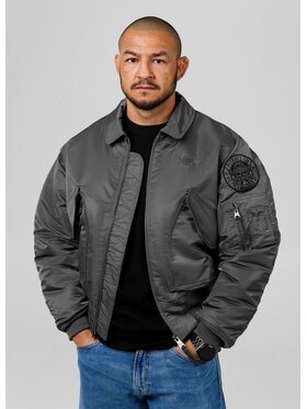 PITBULL PITBULL Kurtka przejściowa Kurtka przejściowa męska CWU M Szary Regular Fit