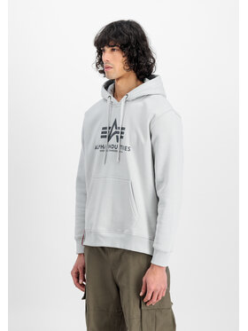Alpha Industries Alpha Industries Mikina Basic Hoodie Šedá Regular Fit