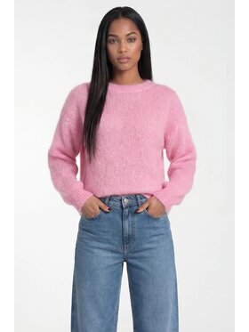 FIGL FIGL Sweter M1328 Różowy Regular Fit