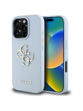 Guess Guess Etui na telefon Apple iPhone 16 Pro Niebieski