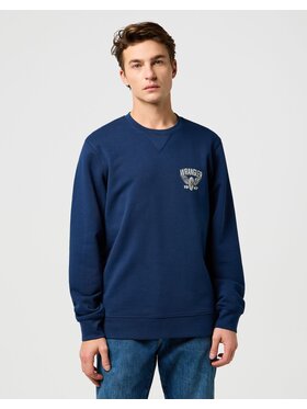 Wrangler Wrangler Felpa AMERICANA CREW Blu Regular Fit