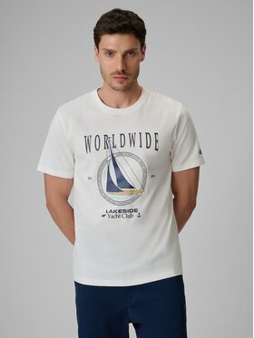 4F 4F T-Shirt 4FRSS26TTSHM3993-11S Biały Regular Fit