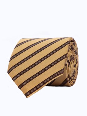 ELSNER ELSNER Krawat JEDWAB ŻAKARD A0010 Żółty