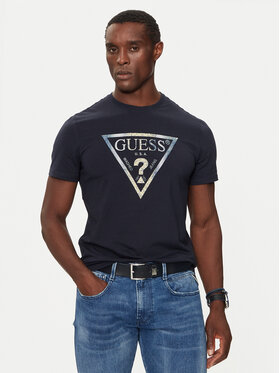 Guess Guess Tricou M4BI35 J1314 Bleumarin Regular Fit