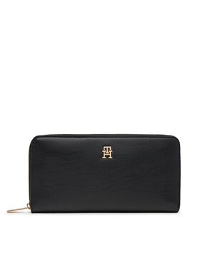 Tommy Hilfiger Tommy Hilfiger Große Damen Geldbörse Th Icon Lrg Za AW0AW17744 Schwarz