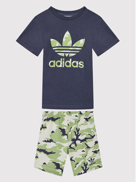 adidas adidas Набір футболка та шорти Camo HE6928 Cиній Regular Fit