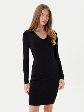 Marciano Guess Marciano Guess Sukienka dzianinowa 5YGK23 5036Z Czarny Slim Fit