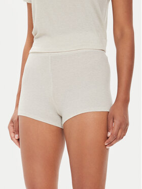 American Vintage American Vintage Σορτς υφασμάτινο Wepy WEP00AE24 Εκρού Regular Fit