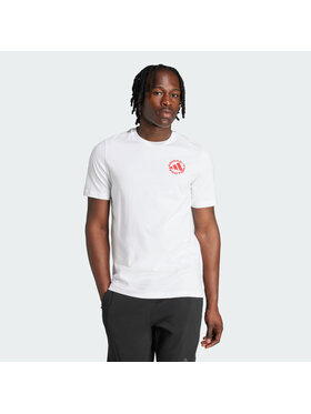 adidas adidas Koszulka techniczna 151763 Biały Regular Fit