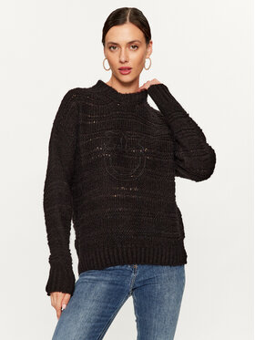Pinko Pinko Džemperis Dromedario 102248 A1CK Melns Regular Fit