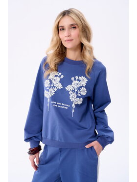 blue shadow blue shadow Bluza Flow Niebieski Regular Fit