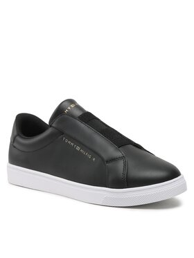 Tommy Hilfiger Tommy Hilfiger Sneakersy Elastic Slip On Sneaker FW0FW07032 Czarny