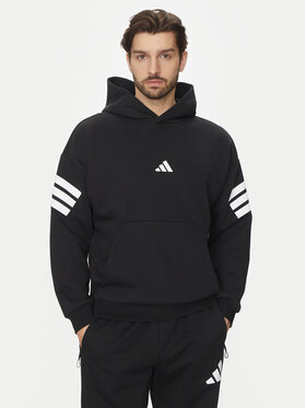 adidas adidas Mikina Future Icons 3-Stripes JD4838 Černá Regular Fit