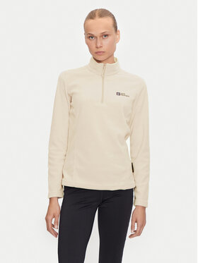 Jack Wolfskin Jack Wolfskin Fleecová mikina Taunus 1709532 Béžová Regular Fit