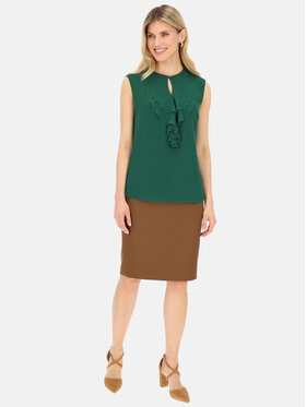 Potis & Verso Potis & Verso Bluzka Oaza Zielony Regular Fit