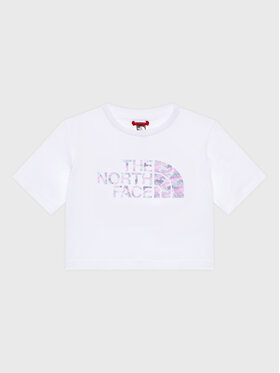 The North Face The North Face Marškinėliai Crop Easy NF0A83EU Balta Regular Fit