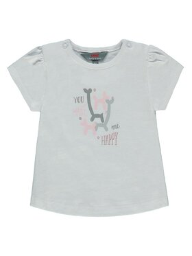 Kanz Kanz T-Shirt 1832861-1000 Biały Basic Fit