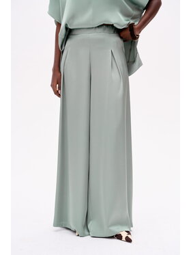 blue shadow blue shadow Spodnie damskie Cygaro Zielony Regular Fit