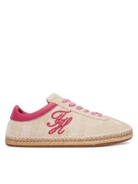 Tommy Hilfiger Tommy Hilfiger Espadrillid Woven Logo Embroidery FW0FW09108 Beež