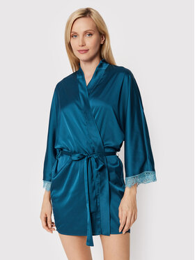 Simone Pérèle Simone Pérèle Robe de chambre Satin Secrets 23H980 Bleu marine