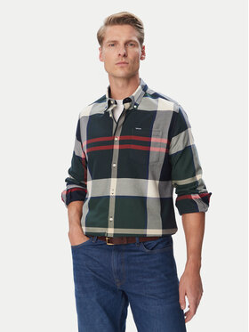 Barbour Barbour Cămașă Dunoon Tartan MSH4980TN57 Verde închis Tailored Fit