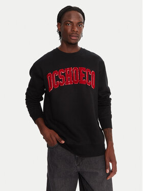 DC DC Felpa Varsity EDYFT03547 Nero Regular Fit